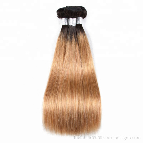 Hot Sale Cuticle Aligned 1B/27 Cambodian Hair Straight With High Quality 100% Human Hair
